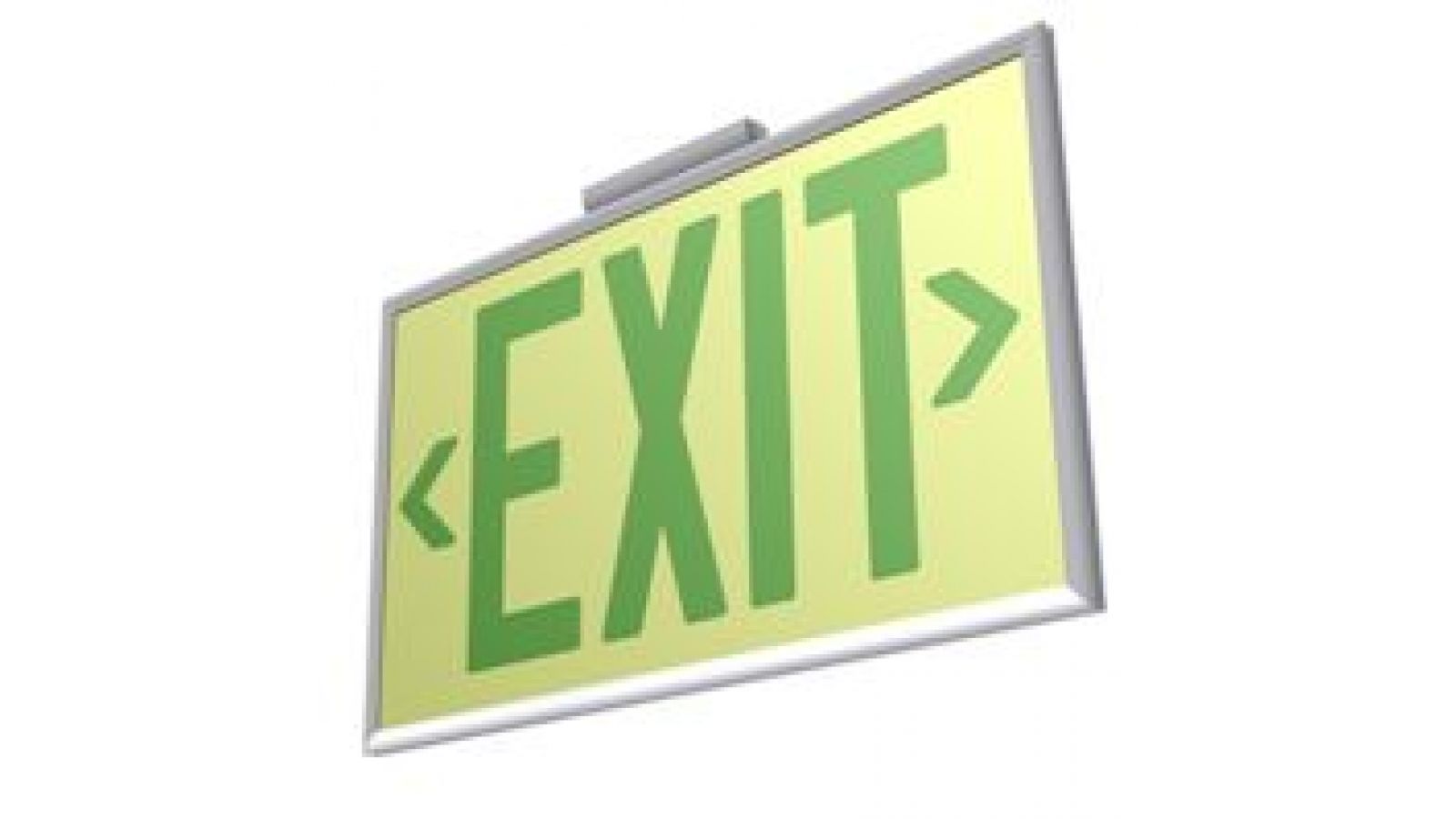 UL 924 Photoluminescent Exit Sign with Frame